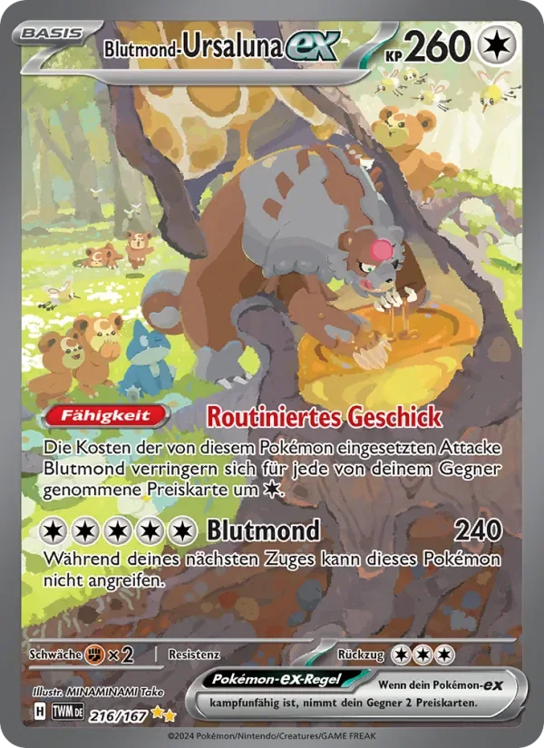 Sammelkarte Blutmond-Ursaluna-ex