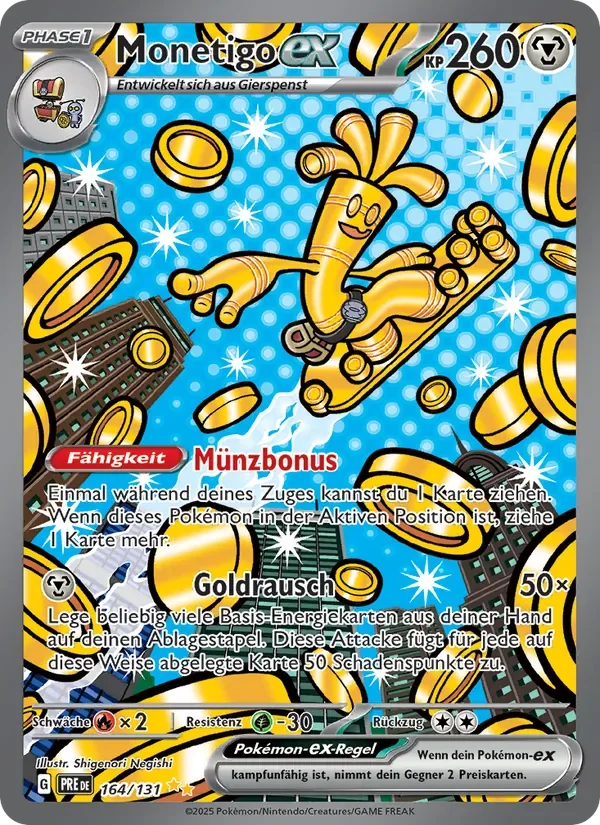 Sammelkarte Monetigo-ex