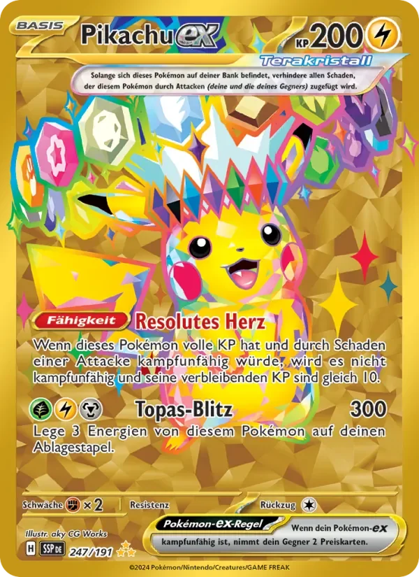 Sammelkarte Pikachu-ex