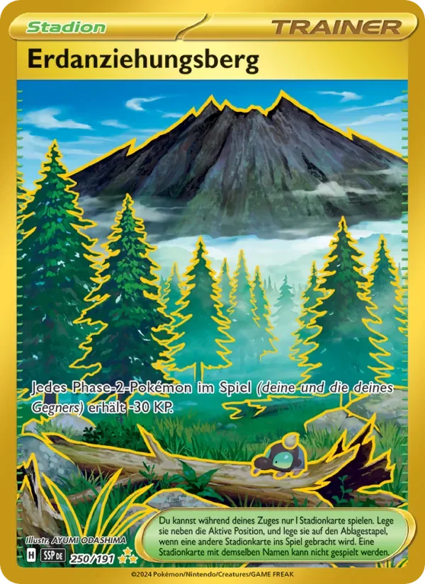 Sammelkarte Erdanziehungsberg