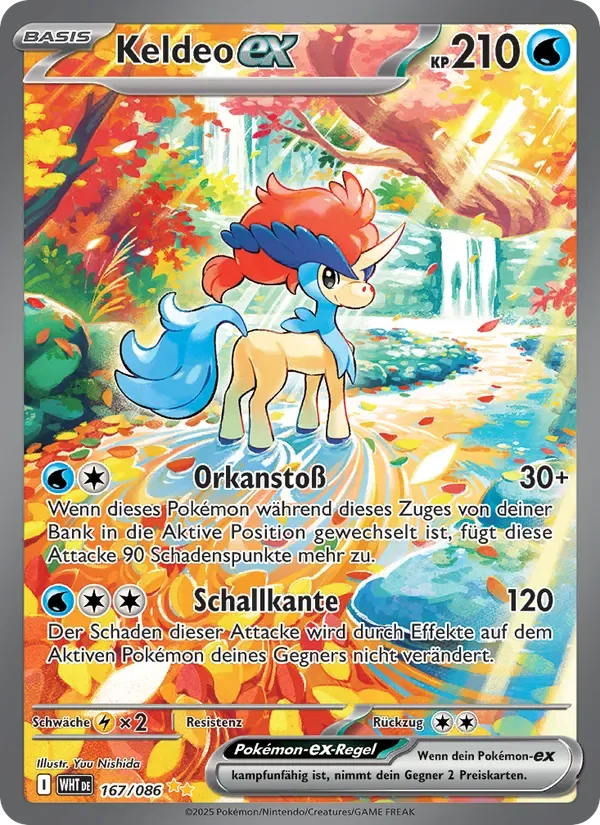Sammelkarte Keldeo-ex