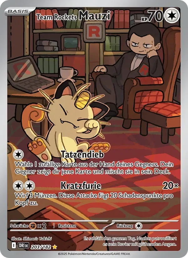 Sammelkarte Team Rockets Mauzi