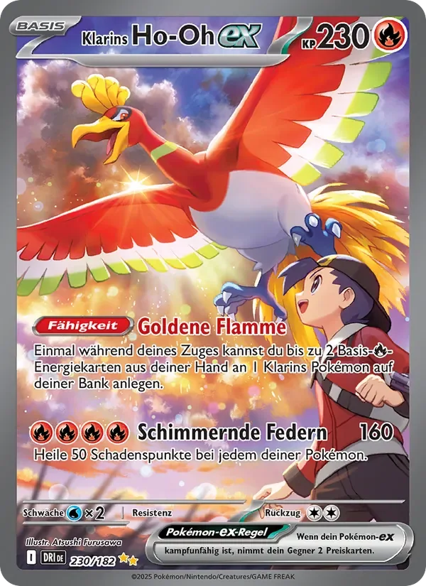 Sammelkarte Klarins Ho-Oh-ex, Ewige Rivalen Nr. 230