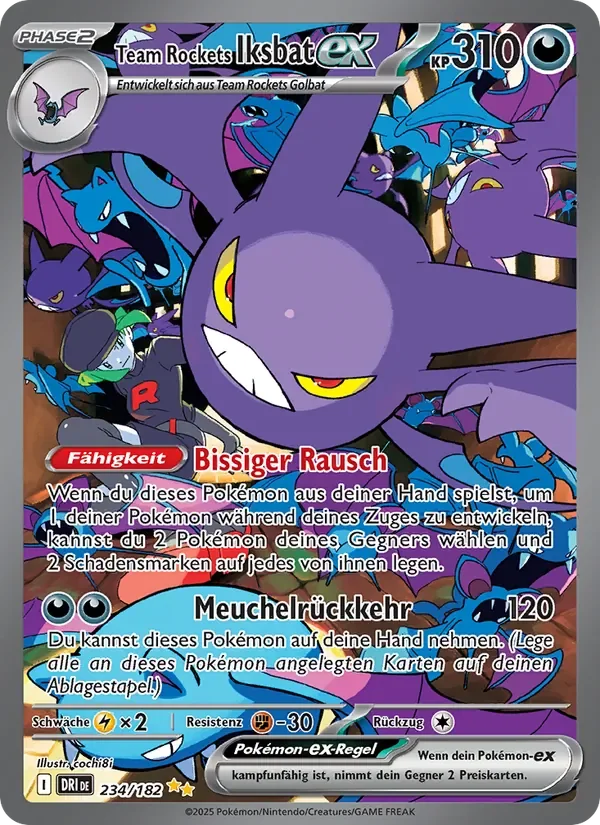 Sammelkarte Team Rockets Iksbat-ex