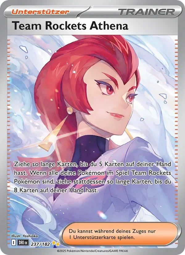 Sammelkarte Team Rockets Athena