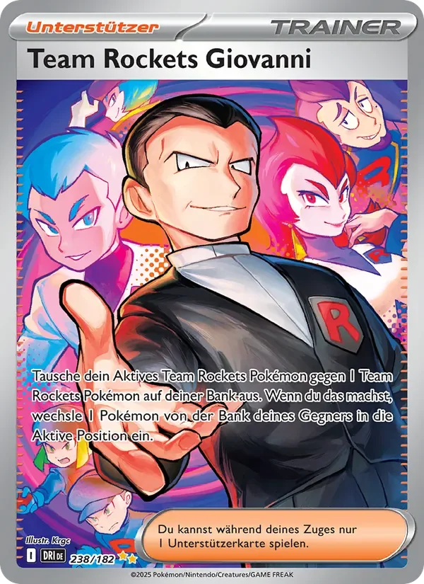 Sammelkarte Team Rockets Giovanni