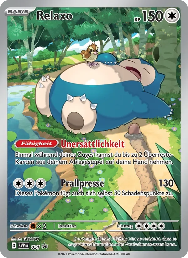 Sammelkarte Relaxo