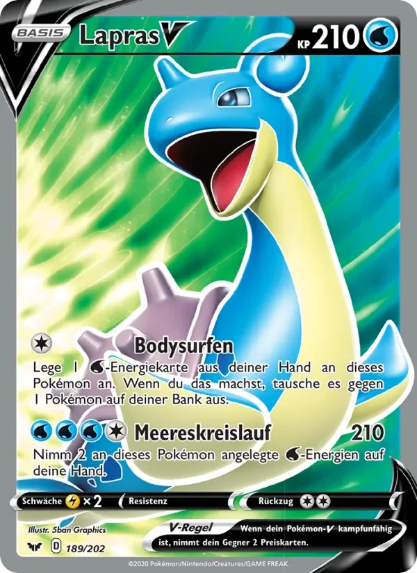 Sammelkarte Lapras V