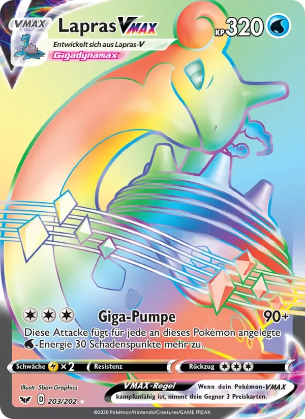 Sammelkarte Lapras VMAX