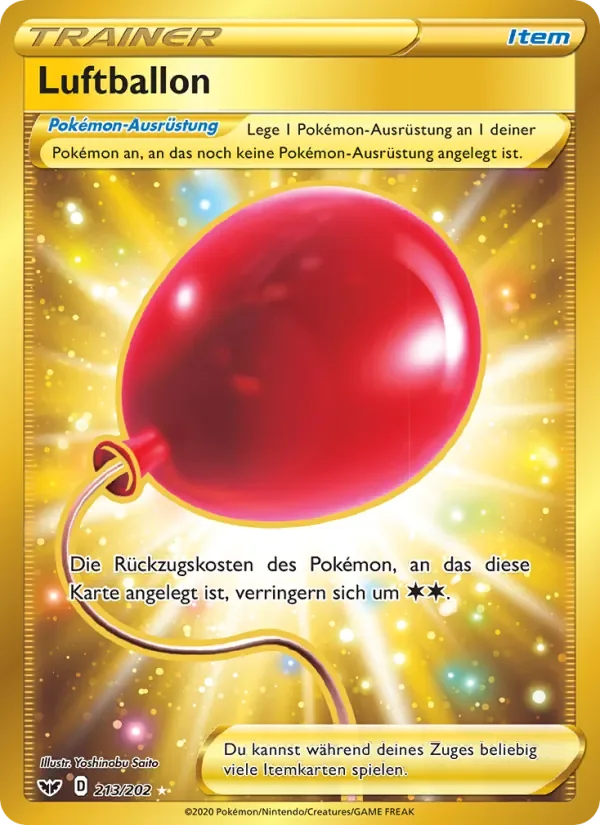 Sammelkarte Luftballon