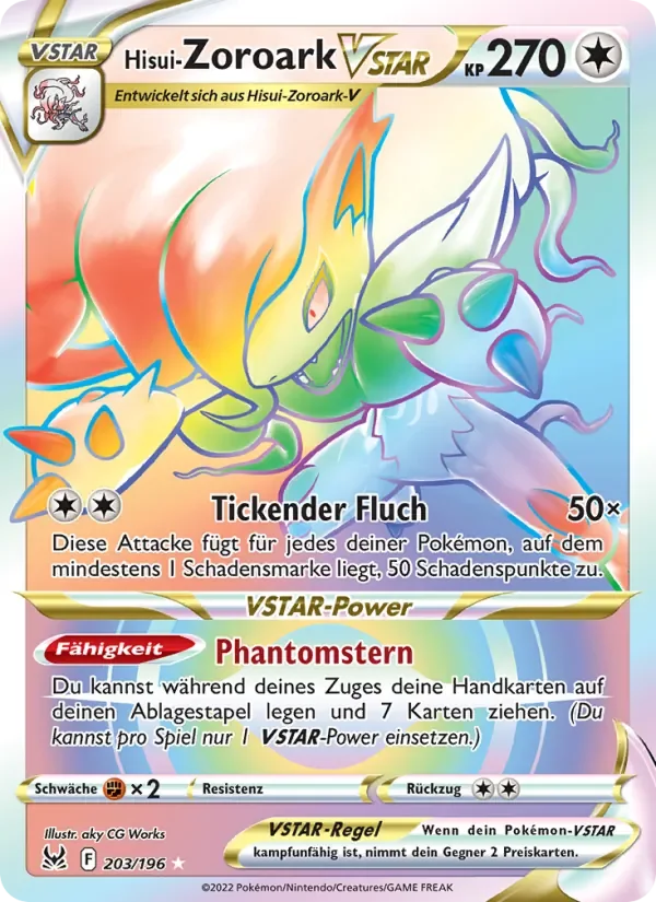 Sammelkarte Hisui-Zoroark VSTAR