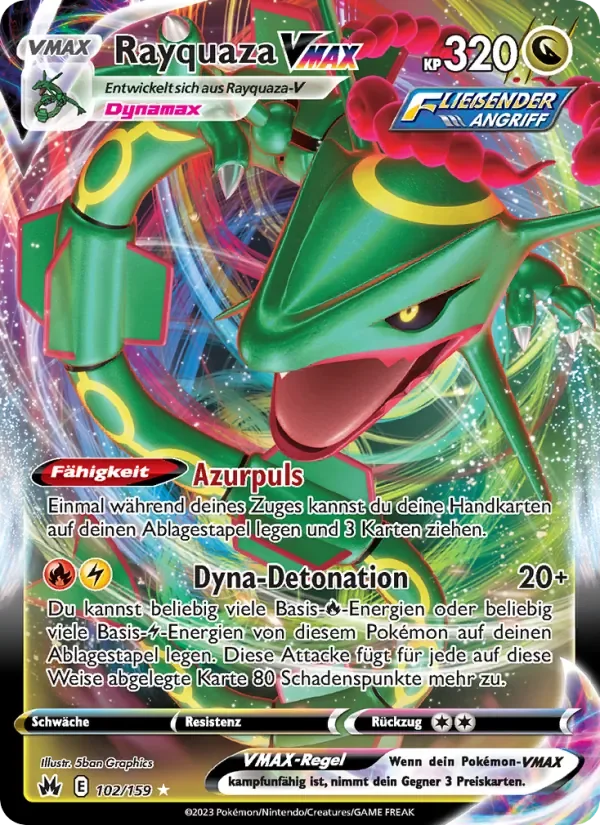 Sammelkarte Rayquaza VMAX