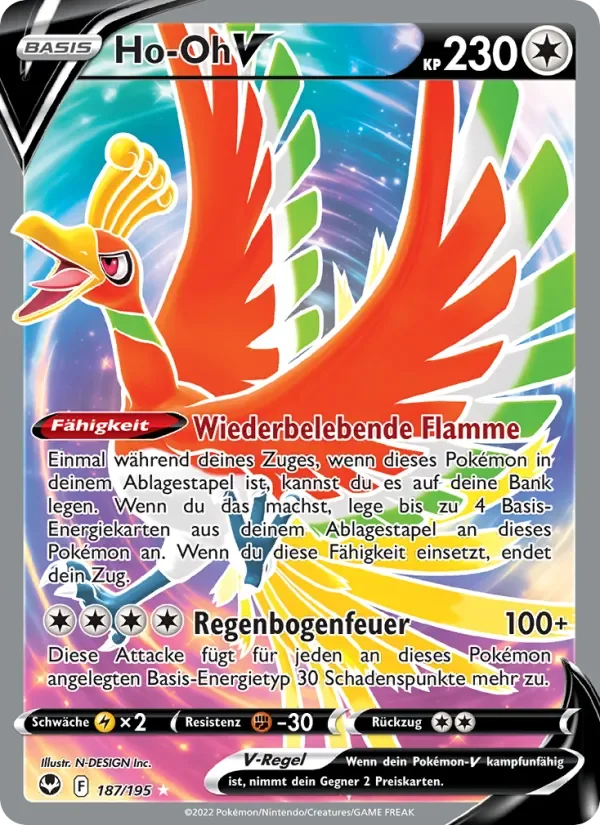 Sammelkarte Ho-Oh V