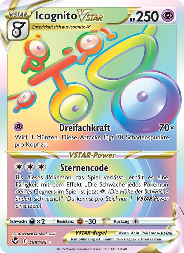 Sammelkarte Icognito VSTAR