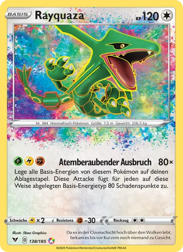 Sammelkarte Rayquaza