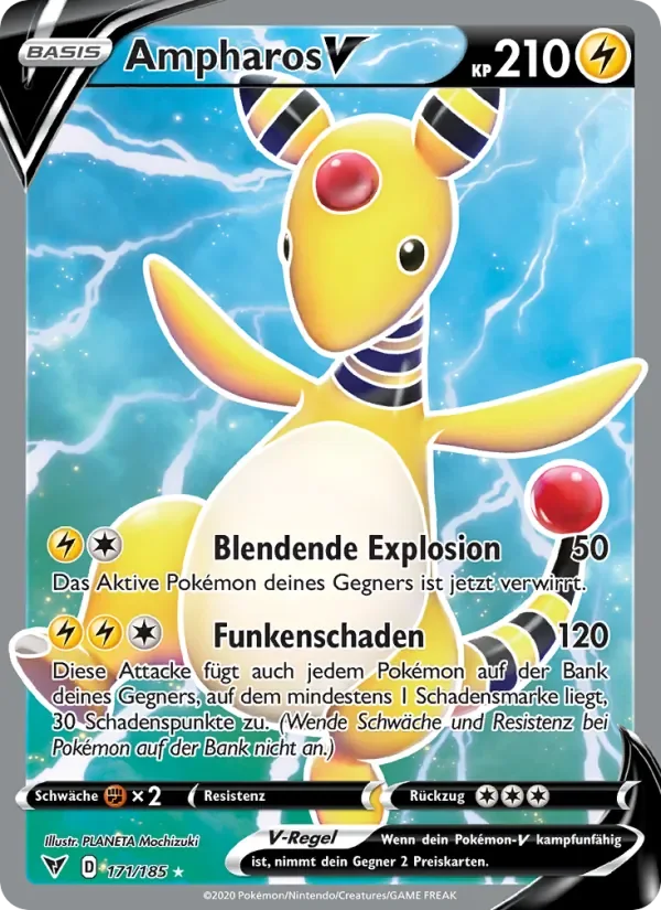 Sammelkarte Ampharos V