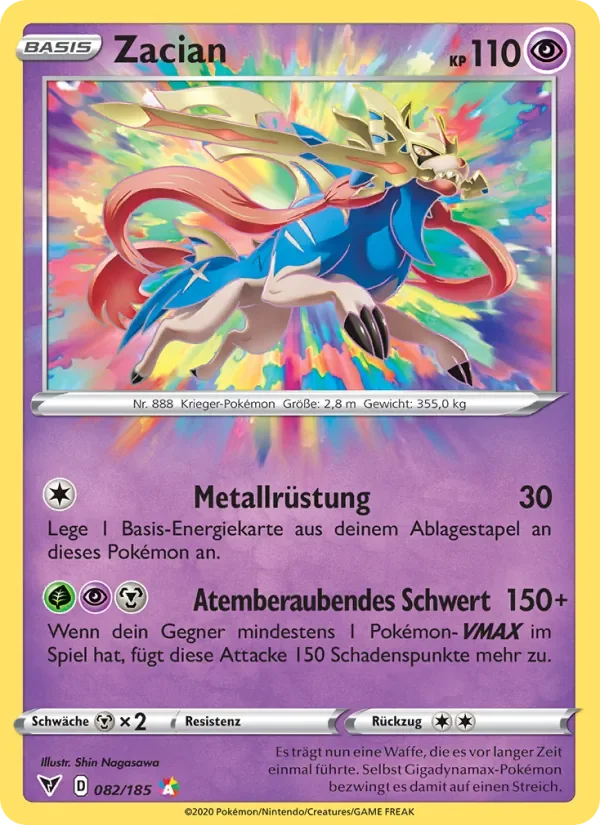Sammelkarte Zacian