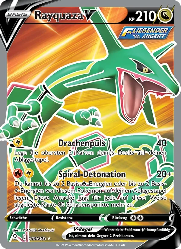 Sammelkarte Rayquaza V