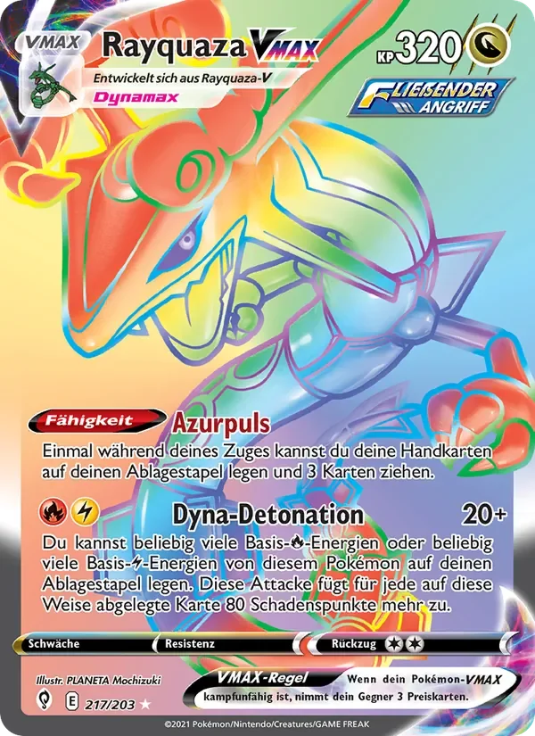 Sammelkarte Rayquaza VMAX