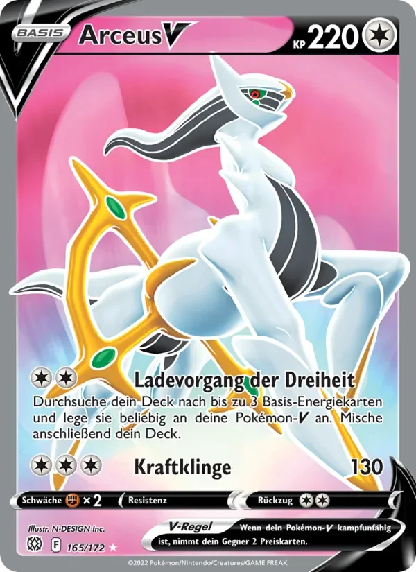 Sammelkarte Arceus V