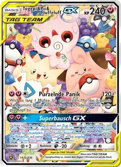 Sammelkarte Togepi & Pii & Fluffeluff GX