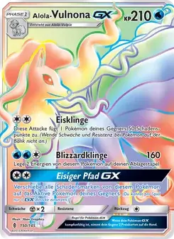 Sammelkarte Alola Vulnona GX