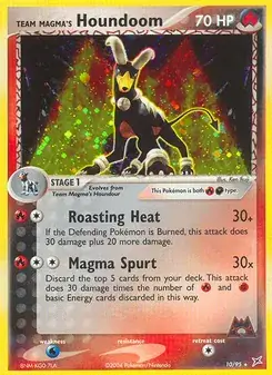 Sammelkarte Team Magmas Hundemon