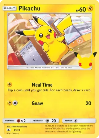 Sammelkarte Pikachu