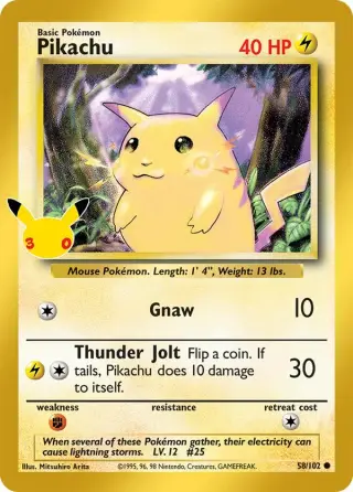 Pikachu 58/102