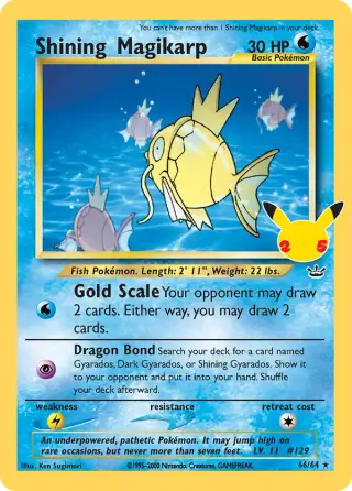 Sammelkarte Shining Magikarp