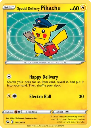 Sammelkarte Special Delivery Pikachu