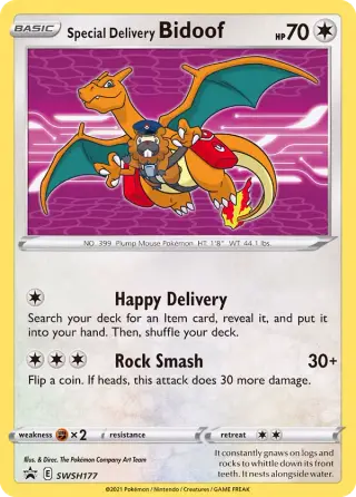 Sammelkarte Special Delivery Bidoof