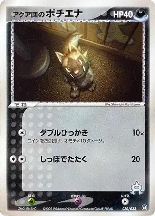 Team Aqua's Poochyena 020/033