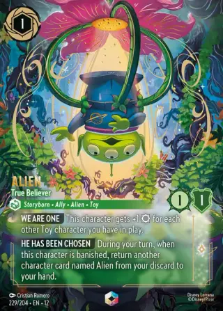 Sammelkarte Alien - True Believer