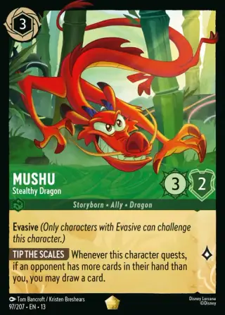 Sammelkarte Mushu - Stealthy Dragon