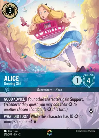 Sammelkarte Alice - Growing Girl