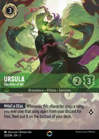 Sammelkarte Ursula - Deceiver of All