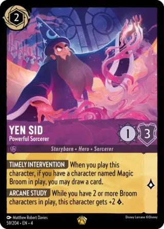 Sammelkarte Yen Sid - Powerful Sorcerer