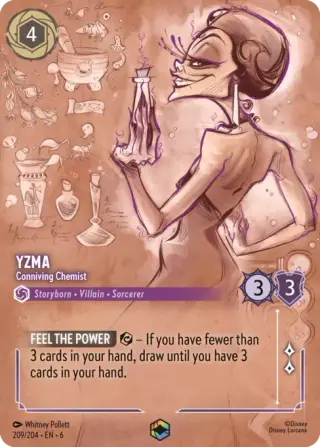 Sammelkarte Yzma - Conniving Chemist