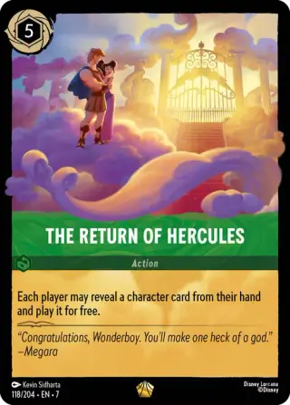 Sammelkarte The Return of Hercules