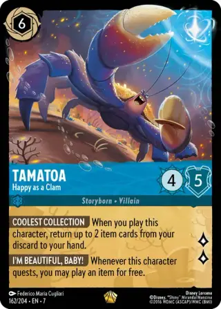 Sammelkarte Tamatoa - Happy as a Clam
