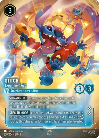 Sammelkarte Stitch - Experiment 626