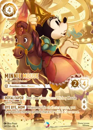 Sammelkarte Minnie Mouse - Sweetheart Princess
