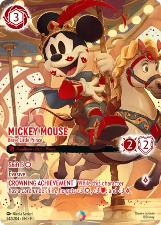 Sammelkarte Mickey Mouse - Brave Little Prince