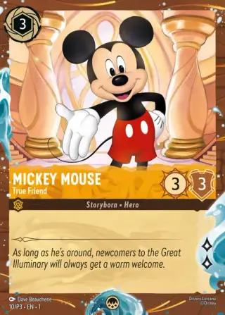 Sammelkarte Mickey Mouse - True Friend