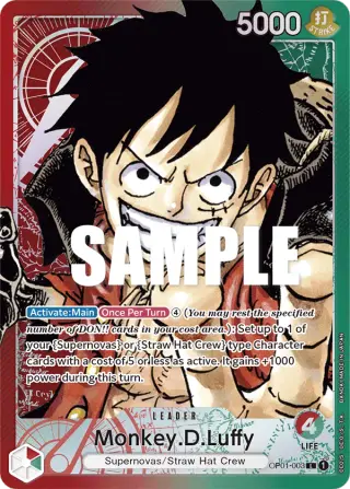 Sammelkarte Monkey.D.Luffy