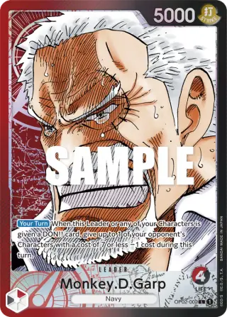 Sammelkarte Monkey.D.Garp