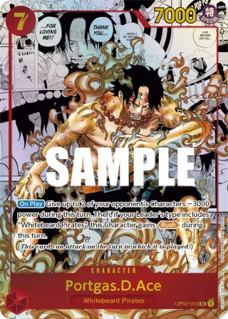Sammelkarte Portgas.D.Ace
