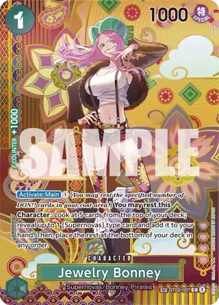 Sammelkarte Jewelry Bonney