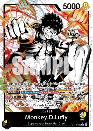 Sammelkarte Monkey.D.Luffy